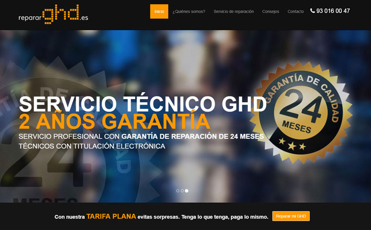 Web Reparaciones GHD